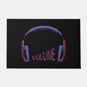 Headphones Volume up Doormat