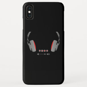 Headphones with media volume control buttons iPhone XS max case