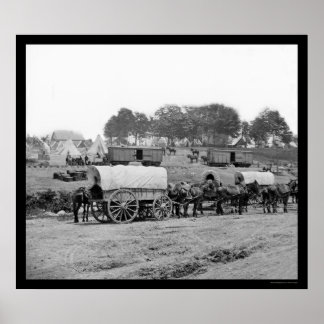 Headquarters of General McClellan 1862 Poster