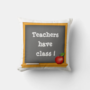 Headrest for Teachers with Class! Throw Pillow