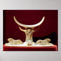 Headrest with Shu, the Egyptian God of the Air