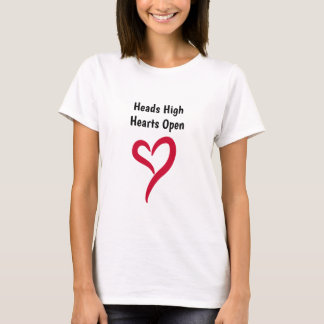 Heads High Hearts Open T-Shirt
