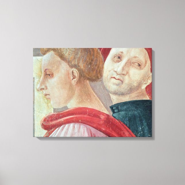 Heads of two men from the Presentation of Mary Canvas Print (Front)