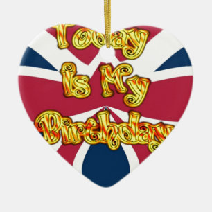 Heads UP-Hakuna Matata Today is my Birthday.jpg Ceramic Ornament