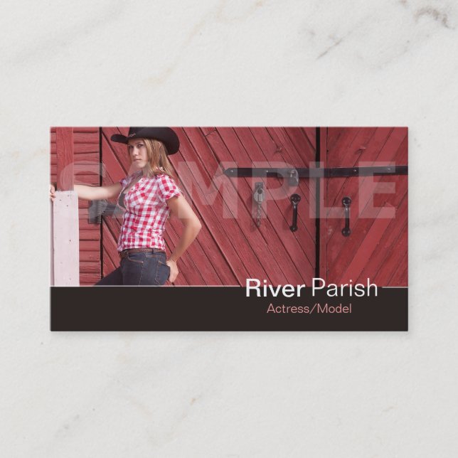 Headshot Business Card Models or Actors (Front)