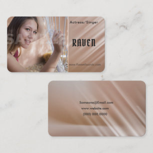 Headshot Business Cards - Actor Headshot Card