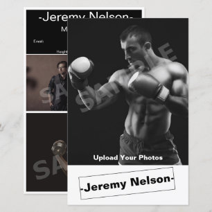 Headshot Male Actor Comp Card