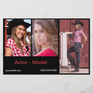 Headshot Model Comp Cards Affordable