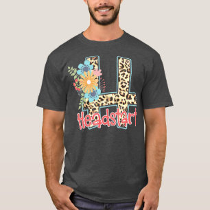 Headstart Leopard Back to School Teacher Girl Firs T-Shirt