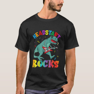 Headstart Rocks Dinosaur Kids Back To School T-Shirt