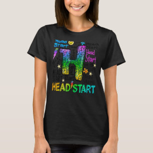 Headstart Typography Early Childhood Edu Back To S T-Shirt