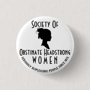 Headstrong Women 1 Inch Round Button
