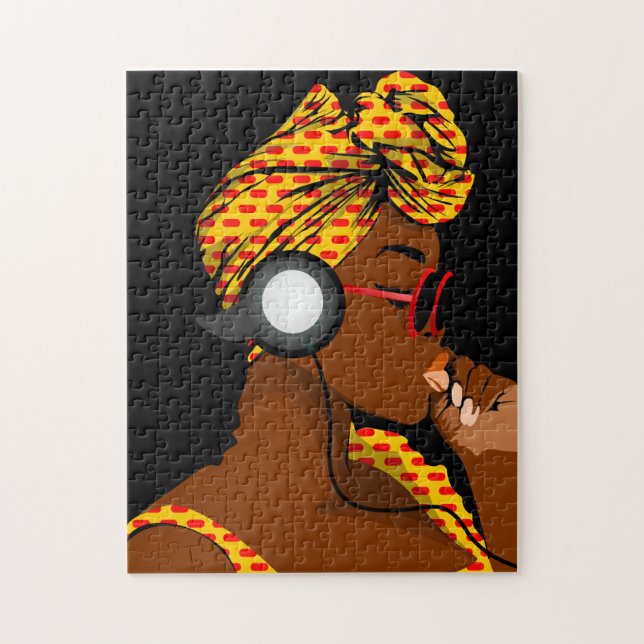 Headwrap & Headphones Jigsaw Puzzle (Vertical)