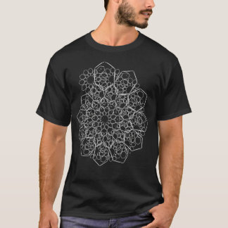 Heagon Flower Infinite Spiral Fractal Trippy Desig T-Shirt