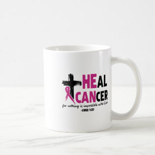 Heal Cancer For Nothing Is Impossible With God Luk Coffee Mug