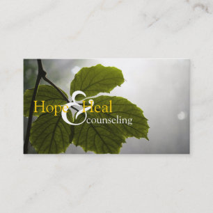 Heal Counseling Life Coach Therapy Therapist Business Card