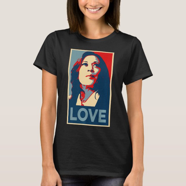 Heal Love Hope Kamala Harris Obama 47 Support Empo T-Shirt (Front)