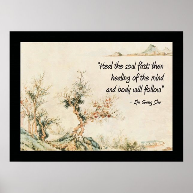 Heal the Soul First Quote Poster (Front)