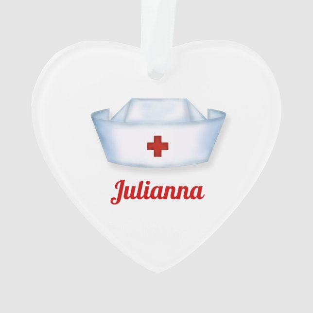 Heal the World for Nurses Custom Ornament (Back)