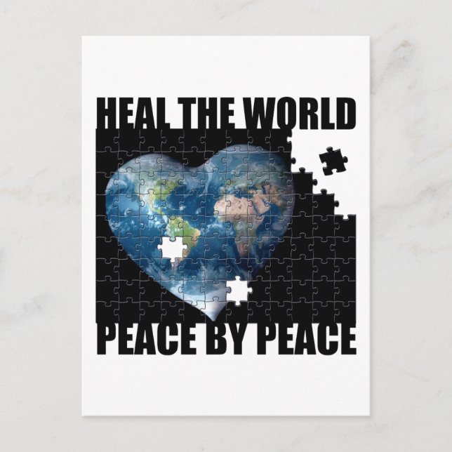 Heal the World Peace by Peace Postcard (Front)