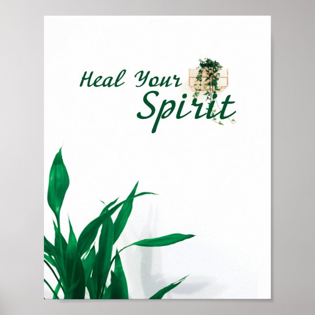 Heal your spirit, spoil yourself, spa poster (Front)