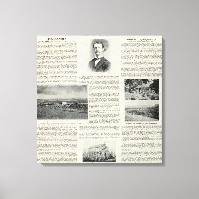 Healdsburg, California Canvas Print (Front)