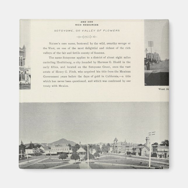 Healdsburg, California Magnet (Front)