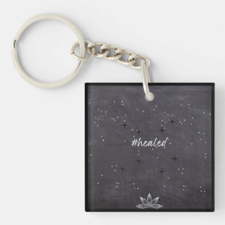 #healed Acrylic Square Keychain