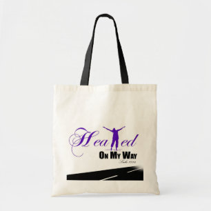 Healed on my Way (Purple, White, Black ) Tote Bag