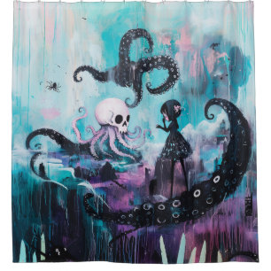 Healer Octopus Skull Magical Witchy Goth AI Art