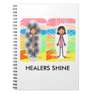 "HEALERS SHINE" ♥ Spiral Noteb Notebook