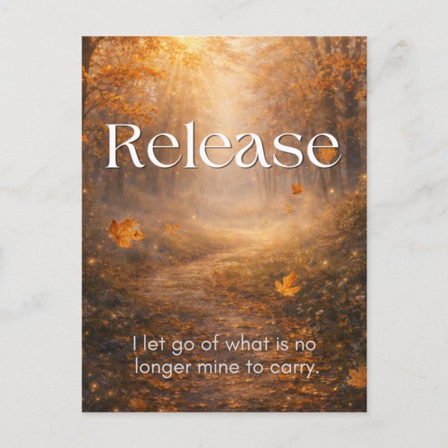 Healing Affirmation, Emotional Wellness Postcard (Front)
