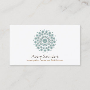 Healing Arts, Natural Health and Wellness Logo Business Card