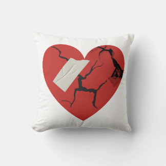 Healing Broken Heart Throw Pillow