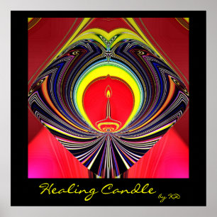 Healing Candle Framed Poster