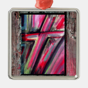 Healing Cross Metal Ornament