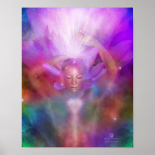 Healing Crown Chakra Fine Art Poster/Print Poster