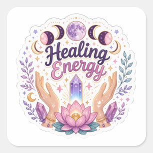 Healing Energy Kawaii Sticker