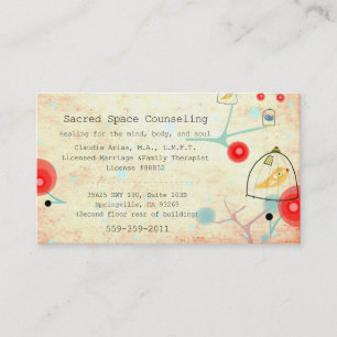 Healing for the mind, body, and soul appointment card