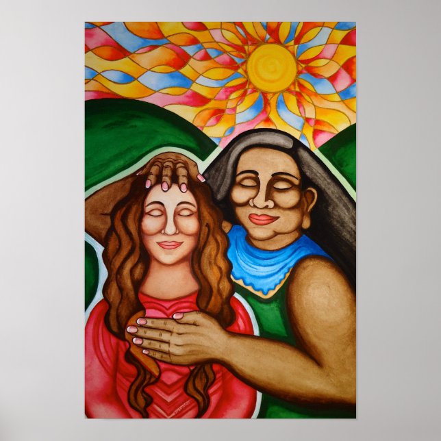 Healing from Mother Earth by Rita Loyd Poster (Front)