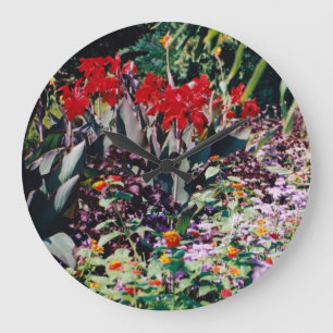 Healing Garden Large Clock