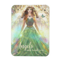 Healing Green Forest Angel – Angels Walk Beside