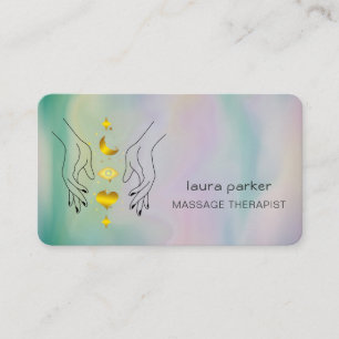 Healing Hands Massage Thearapist Holistic Fitness Business Card