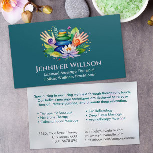 Healing Hands Massage Therapist  Business Card