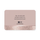Healing Hands Massage Therapy Rose Gold Border
