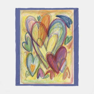 Healing Hearts Custom Fleece Throw Blankets
