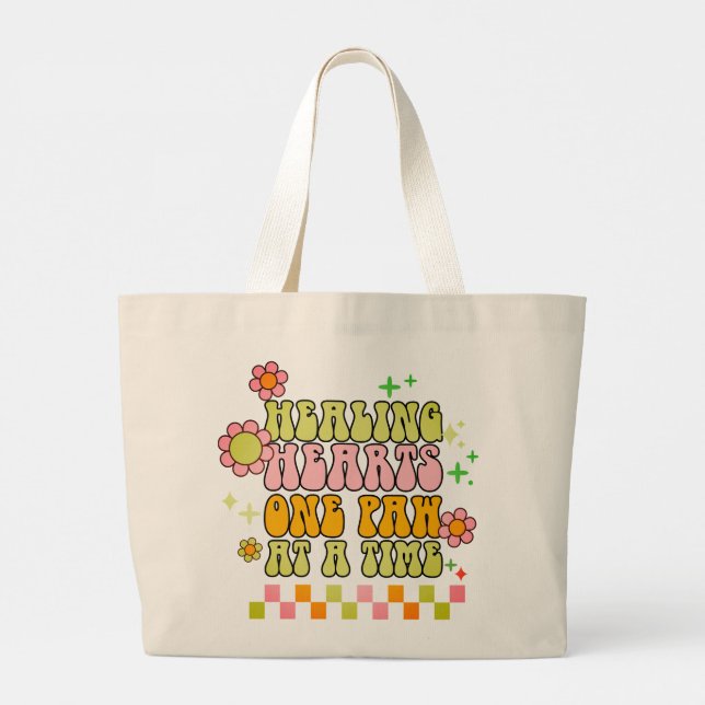 Healing Hearts Veterinarian Tote Bag | Vet Tech  (Back)