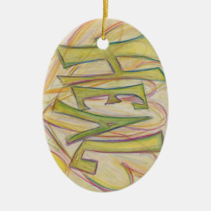 Healing Hearts Word Art Holiday Gift Ornament