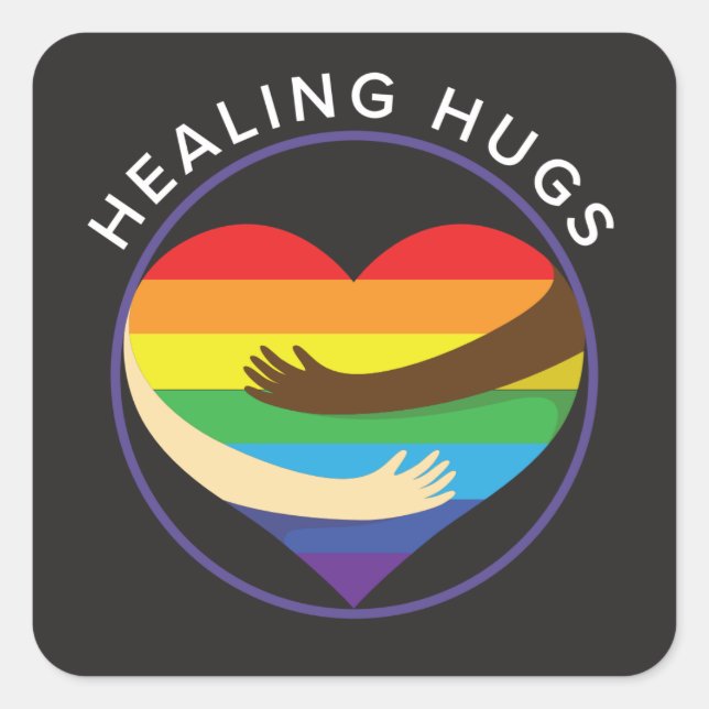 healing Hugs sticker (Front)