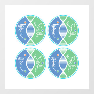 Healing Inner Circle Symbol Window Cling (4-up)